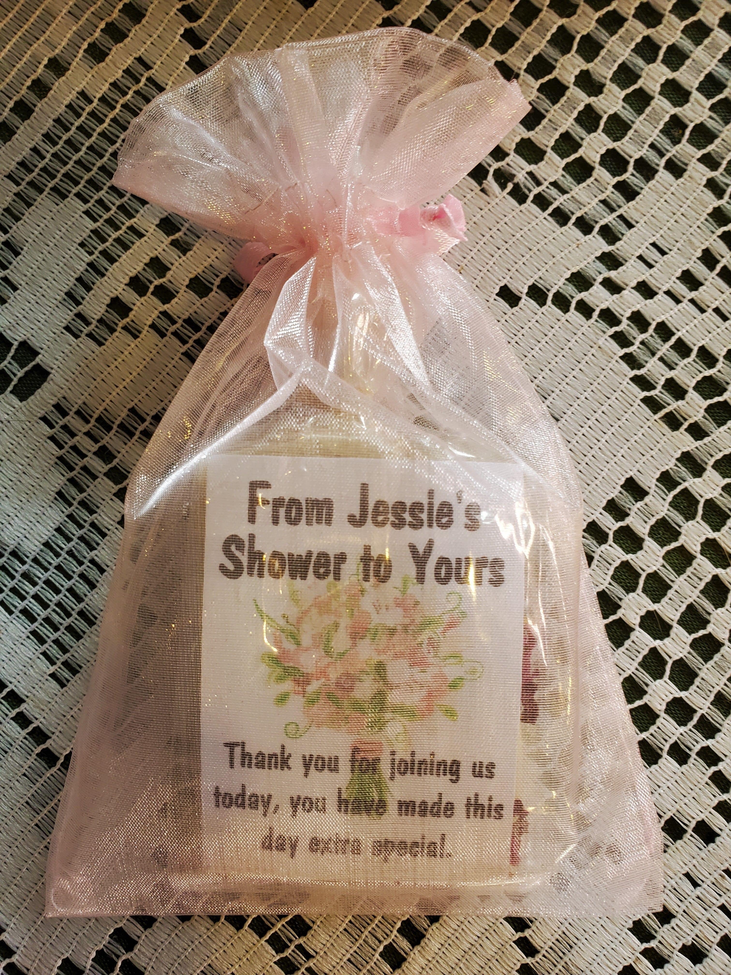 Our handmade, all natural soap favours are customized for bridal showers and wedding day guest gifts.  A premium reasonably priced Canadian soap gift.