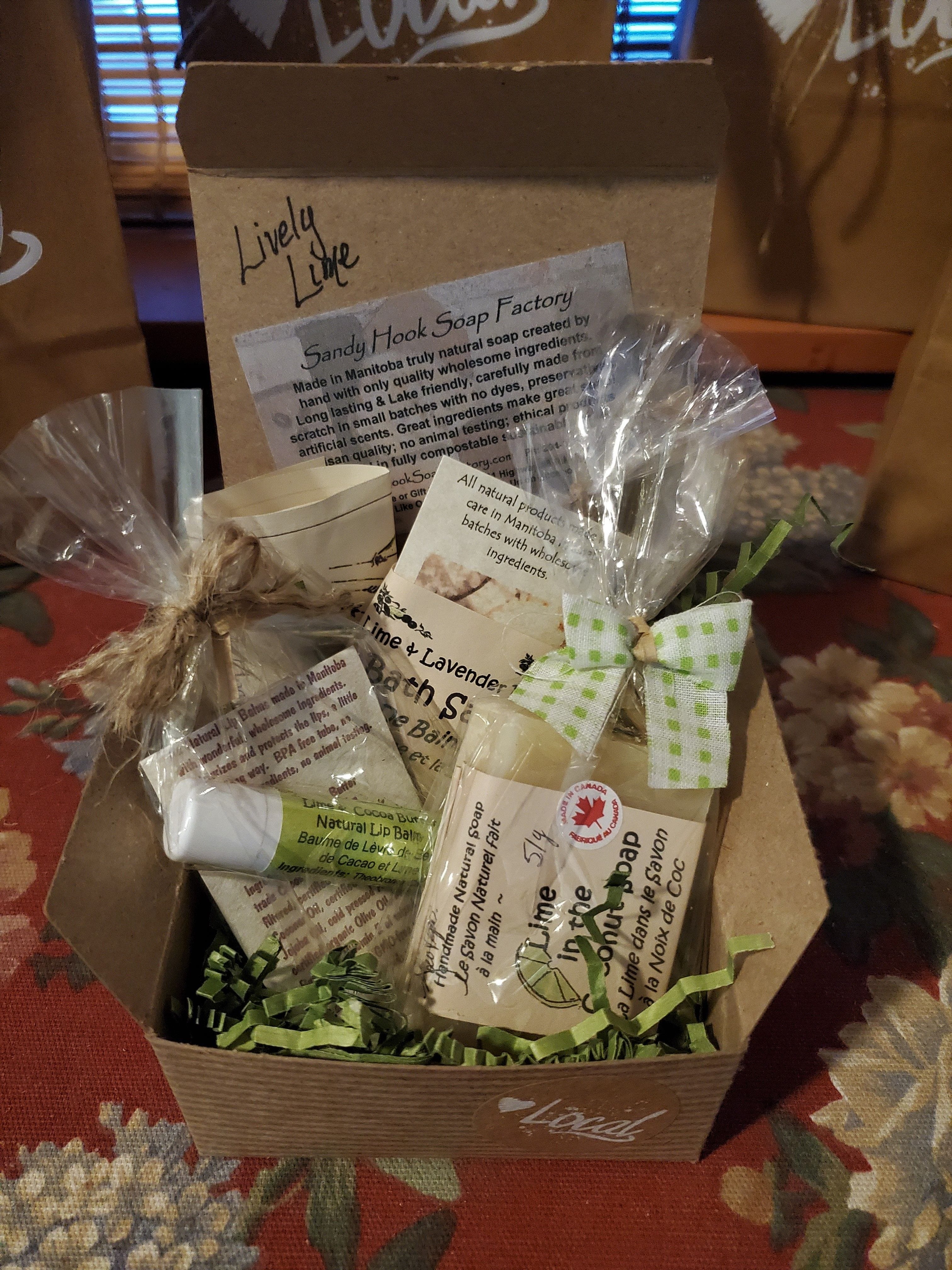 We make truly natural soap gifts, handmade in Canada with care and from quality ingredients.  Gift boxed, in all price ranges, Vegan selections.