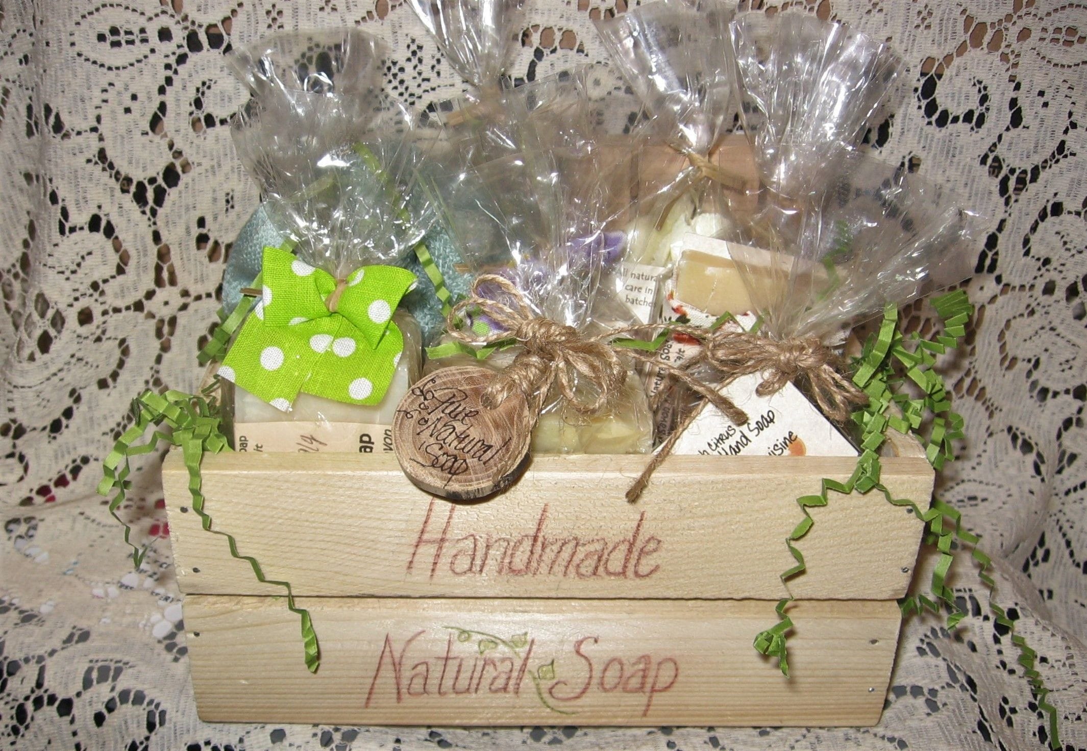 Our wooden crate collections make a lovely gift for when you need something special.  Great prices, generous collections of all natural products, handmade.