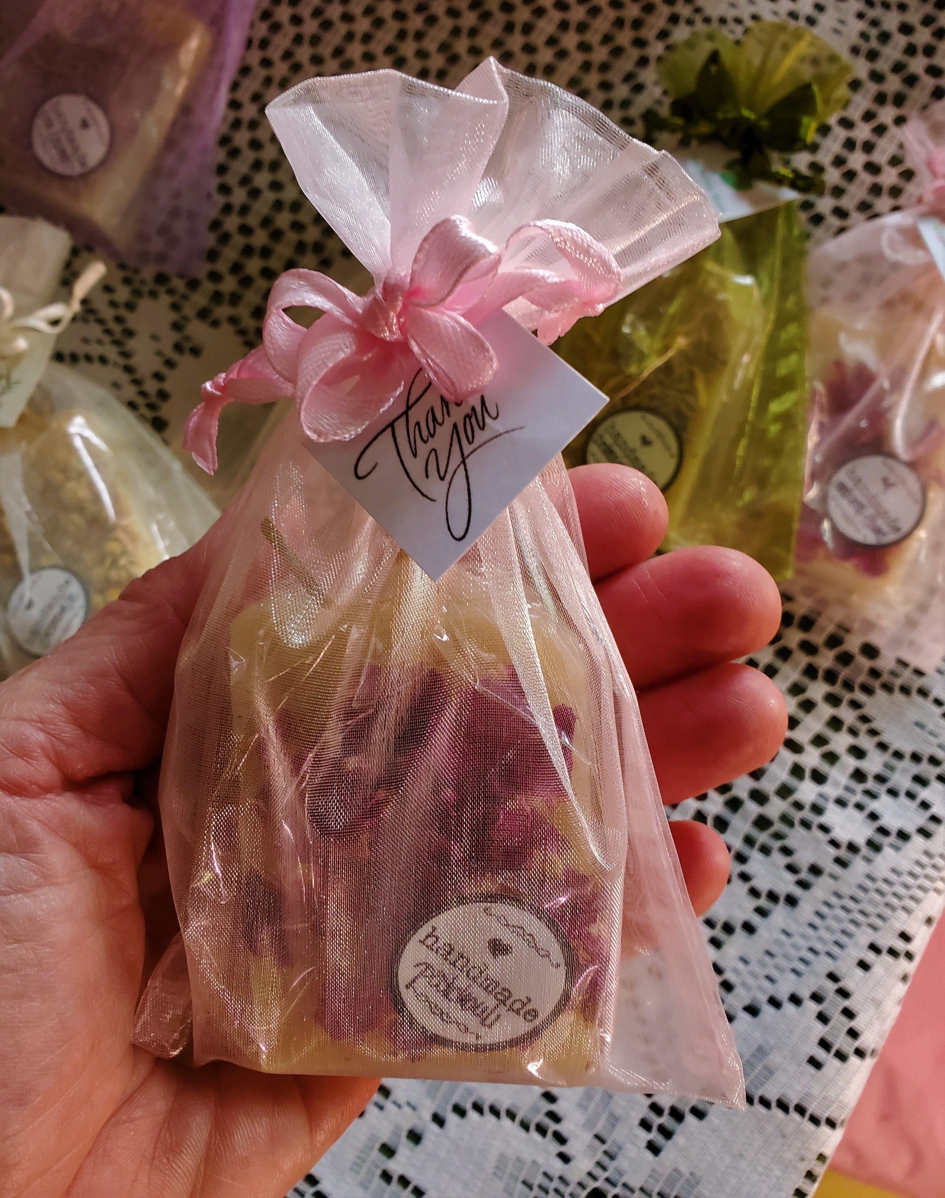 We make reasonably priced handmade all natural soap favours in Canada for bridal showers, wedding day, baby showers, birthdays, celebrations and special events.